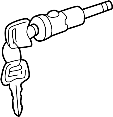 Ignition Lock Cylinder 107-905-855-CH - View 12