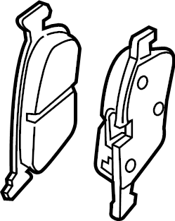 Disc Brake Pad Set Rear 3QF-698-451 - View 5