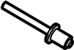 Rear Dr Speaker Rivet WHT-005-353 - View 5