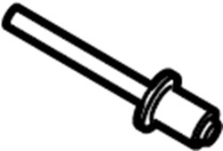 Rear Dr Speaker Rivet WHT-005-353 - View 6