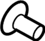 Rear Dr Speaker Rivet WHT-005-353 - View 20