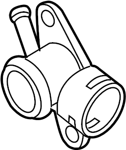 Engine Coolant Outlet Flange 06J-121-132-G - View 2