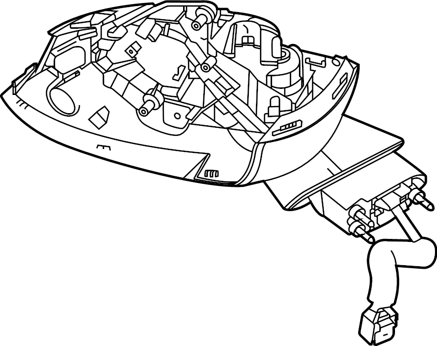 Mirror Assembly 3CN-857-507-F-9B9