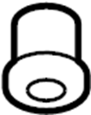 Wheel Opening Molding Grommet 3C0-853-586 - View 28