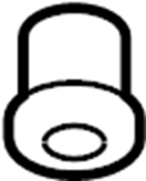 Wheel Opening Molding Grommet 3C0-853-586 - View 27