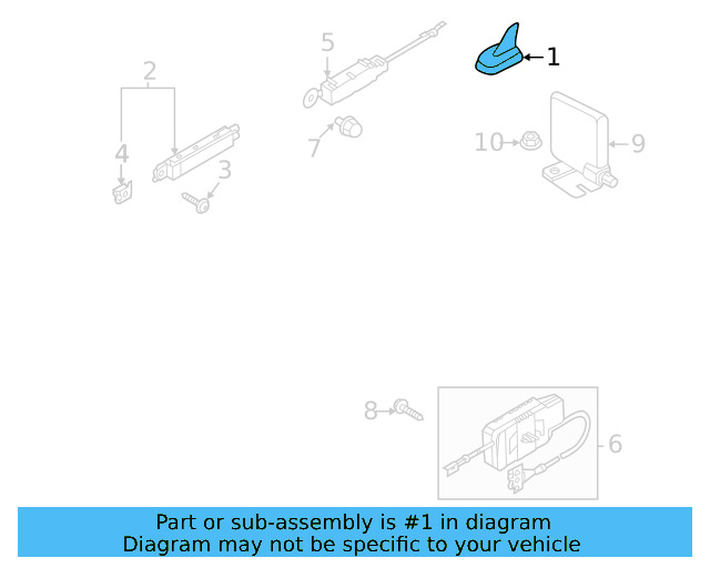 Antenna 5Q0-035-507-AD-5FQ - View 3