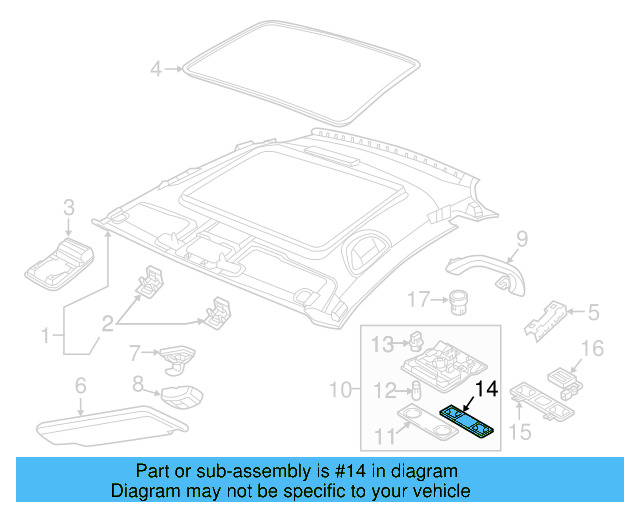 Lamp Bezel 1K0-947-133-E-82V - View 29