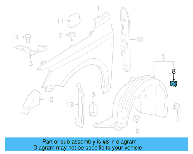 Fender Liner U N-909-591-01 - View 103