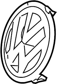 Grille Emblem 3C0-853-600-A-MQH - View 4