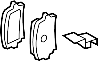 Brake Lining Rear 1K0-698-451-P - View 3