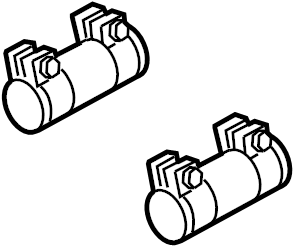 Rear Muffler Clamp 1K0-253-141-S - View 3