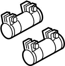 Rear Muffler Clamp 1K0-253-141-S - View 6