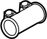 Rear Muffler Clamp 1K0-253-141-S - View 11