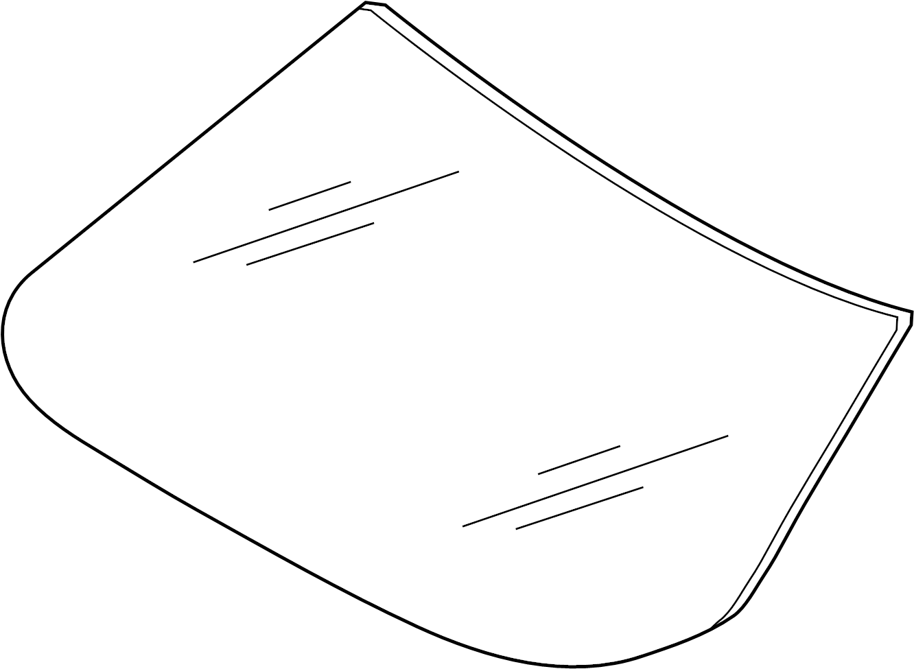 Windshield 561-845-011-F-NVB - View 2