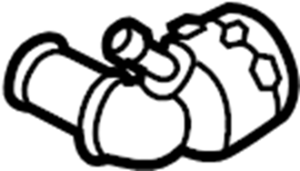 Upper Hose Coupling 1K0-122-291-R - View 14