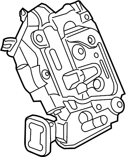 Door Lock Actuator Motor 5K4-839-016-AH - View 2