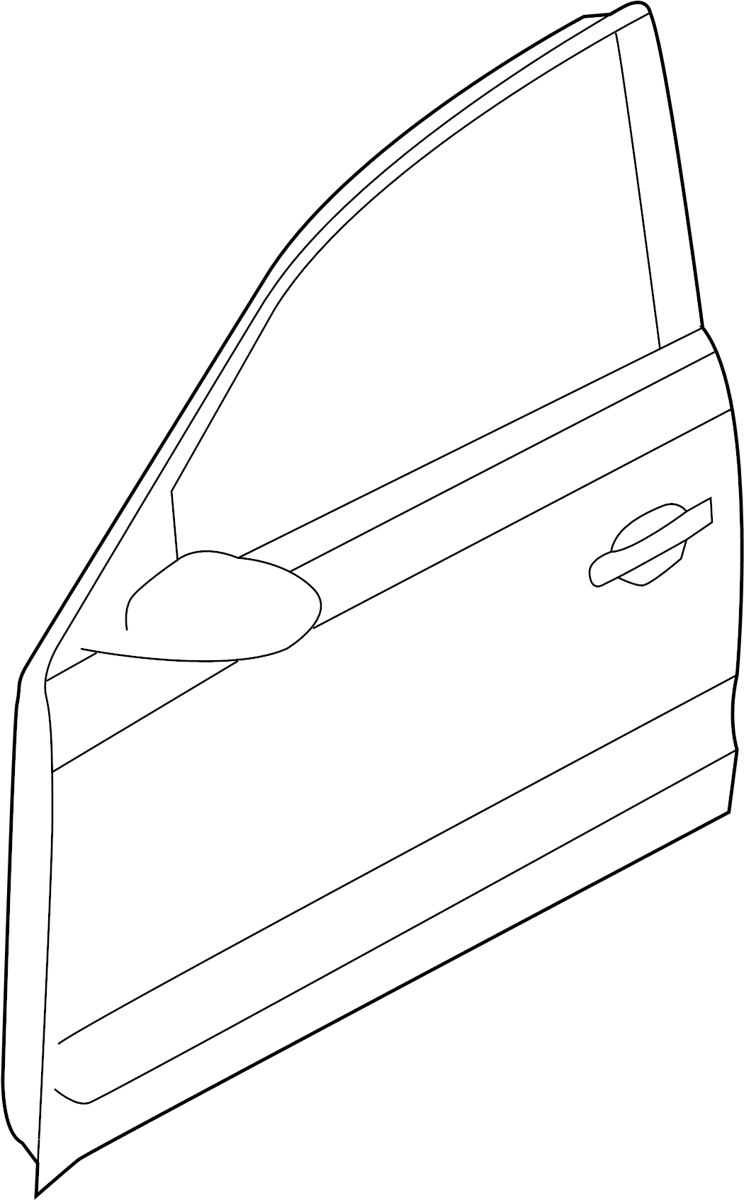 Door Shell 561-831-056-G - View 2