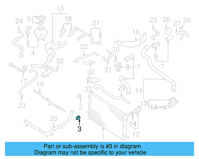 Radiator Lower Bracket 1J0-806-157-F - View 43