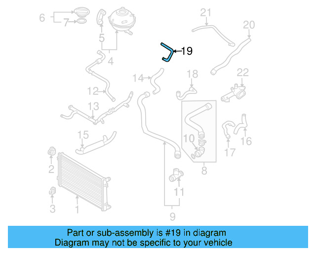 Hose 1C0-121-447-J - View 5