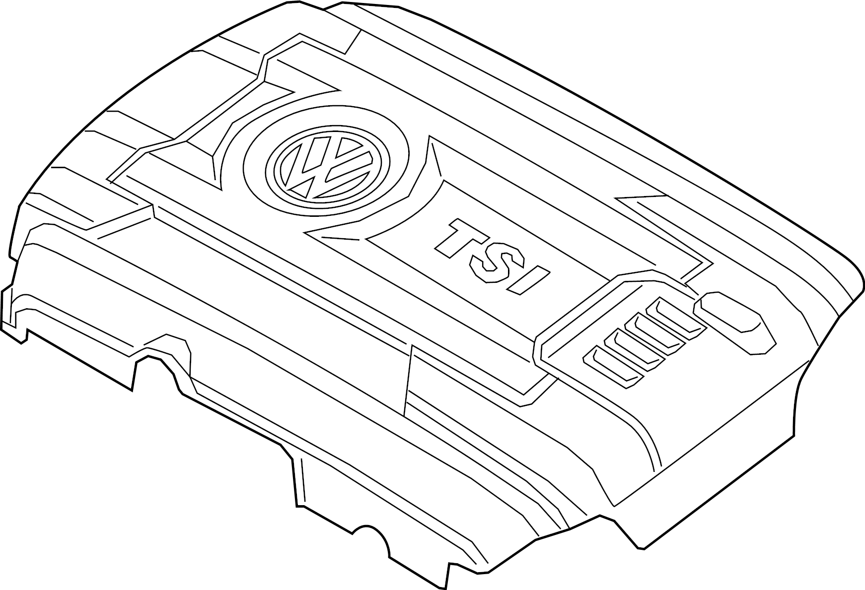 Engine Cover 06K-103-925-BN - View 3