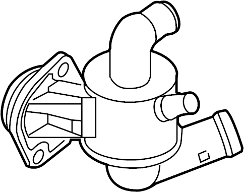 Engine Coolant Thermostat Kit 03L-121-111-AM - View 3