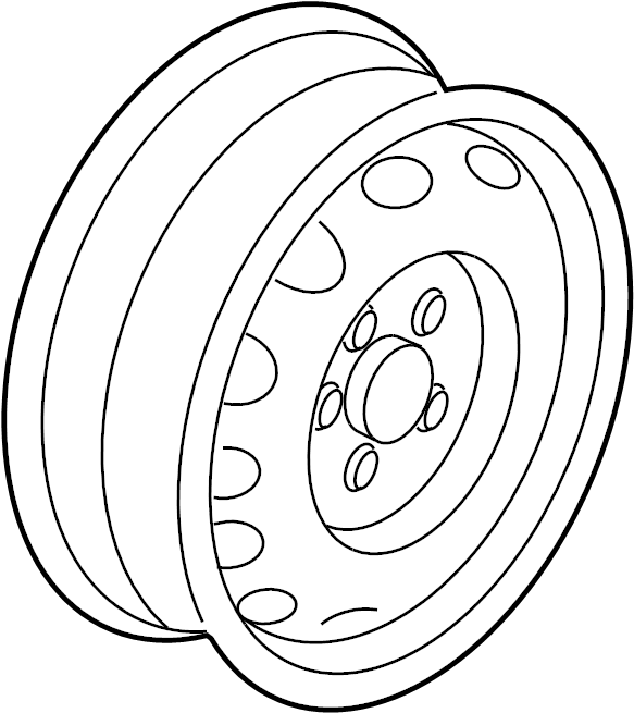 Wheel, Steel 5K0-601-027-A-03C - View 4