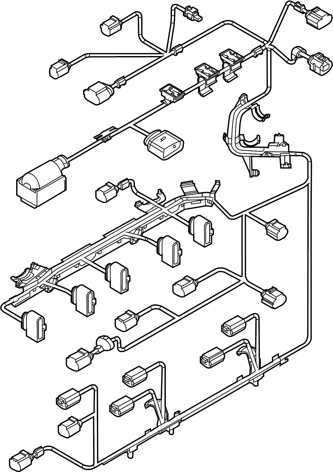 Engine Wiring Harness 07K-971-627-E - View 3