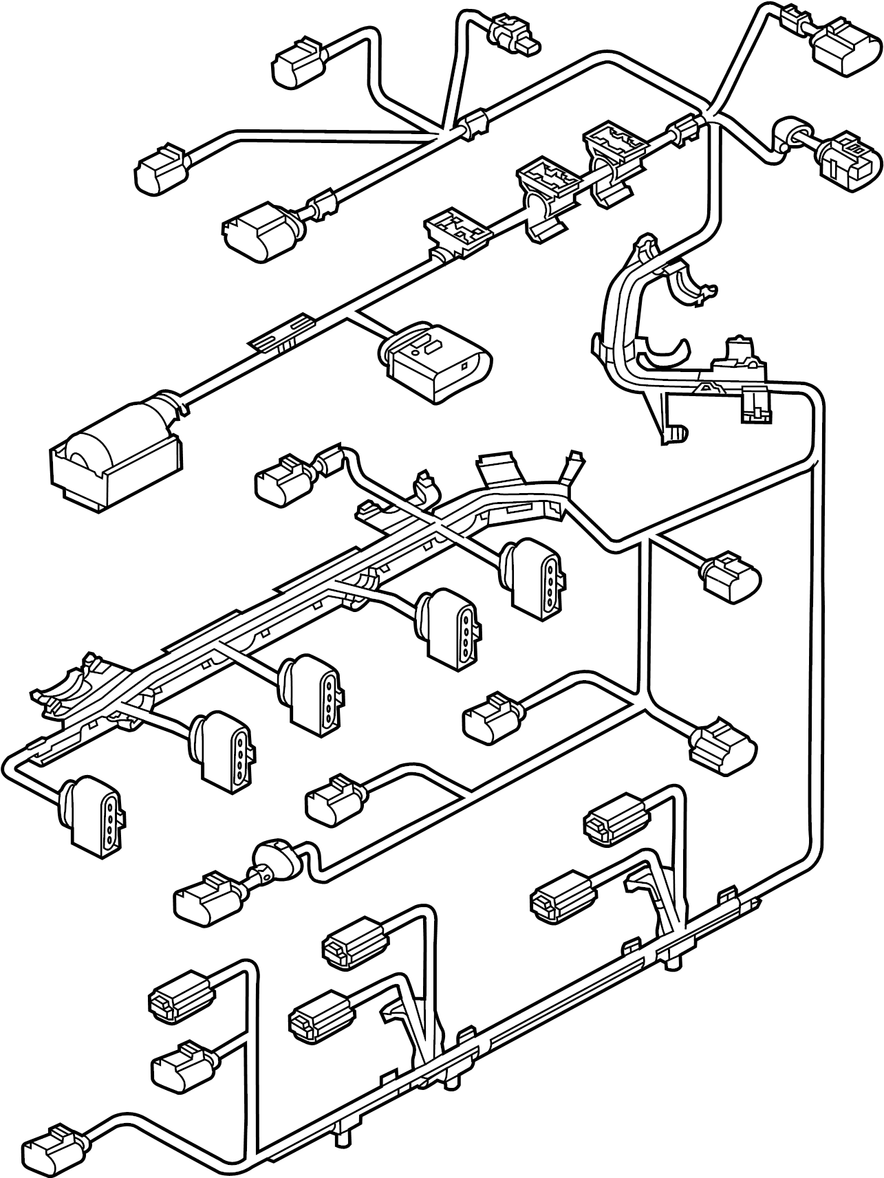 Engine Wiring Harness 07K-971-627-E - View 2