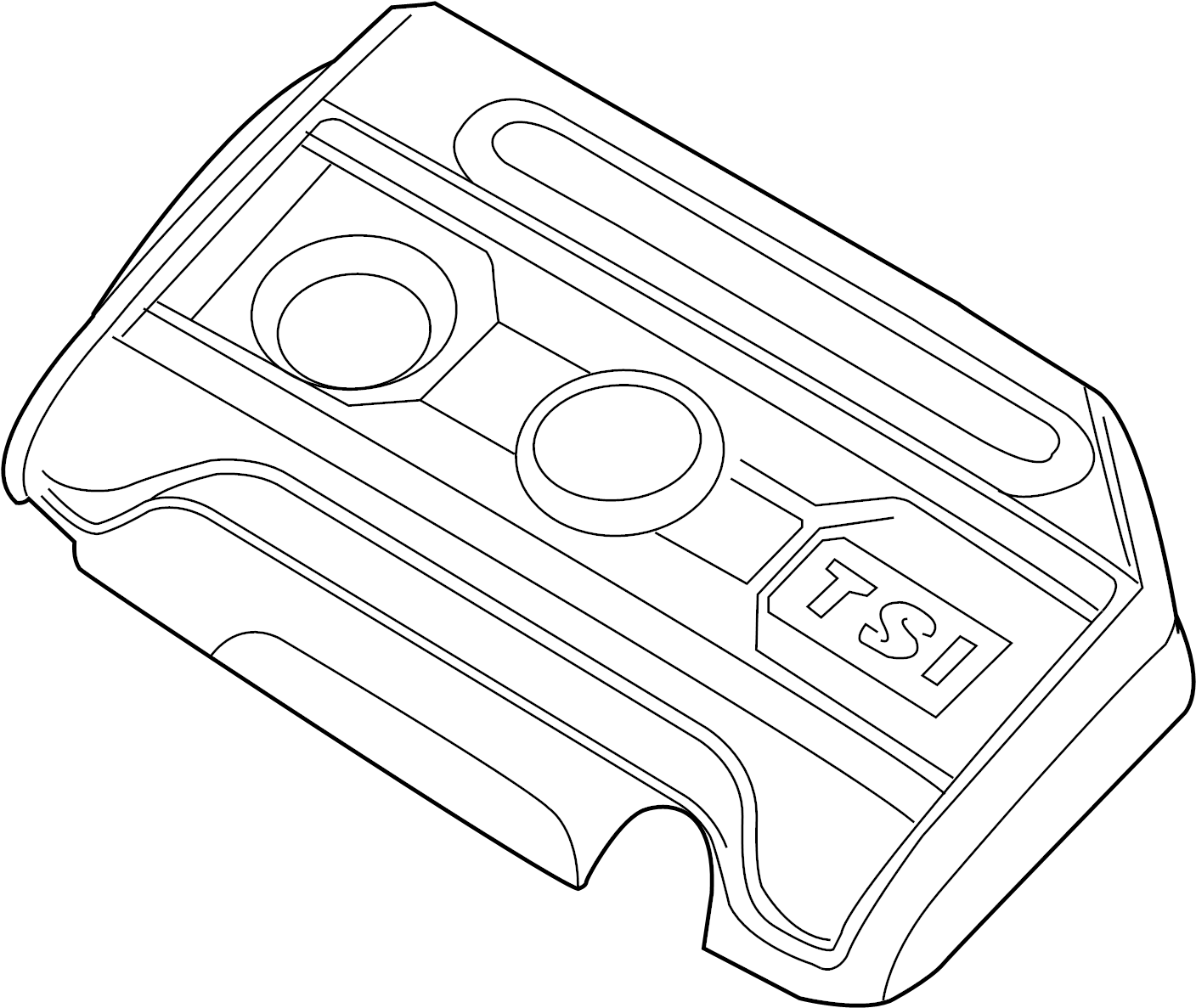 Engine Cover 06J-103-925-BG - View 3