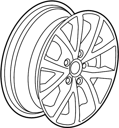 Wheel, Alloy 1K0-601-025-CQ-8Z8