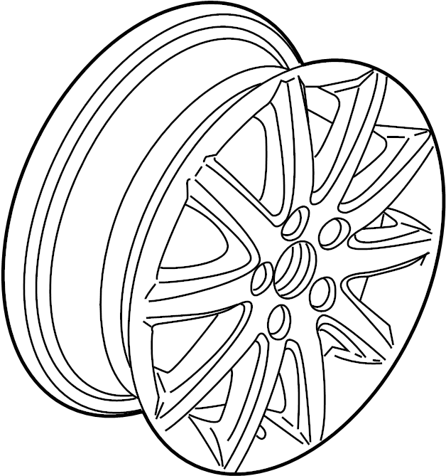Wheel, Alloy 1K0-601-025-CQ-8Z8 - View 3