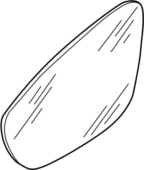 Mirror Glass 3C8-857-521-B - View 9