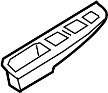 Door Window Switch Bezel 1K4-868-049-C-75R - View 4