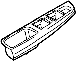 Door Window Switch Bezel 1K4-868-049-C-75R - View 5