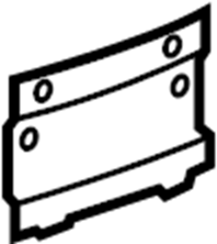 License Bracket 3A0-943-199 - View 7