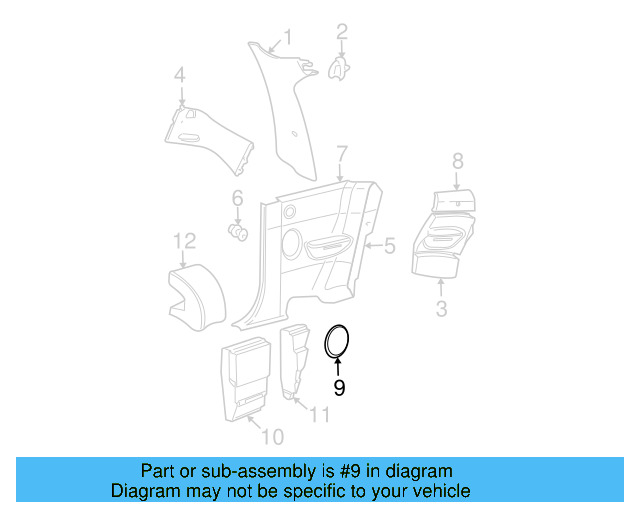 Speaker Grille 1C0-867-101-A-4XQ