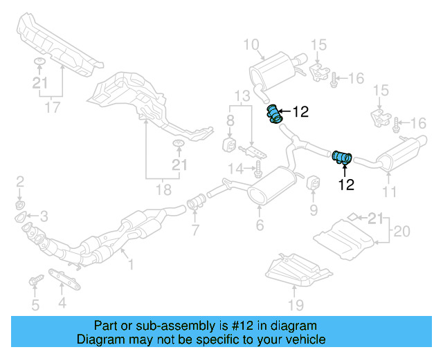 Muffler & Pipe Clamp 1K0-253-141-R - View 22