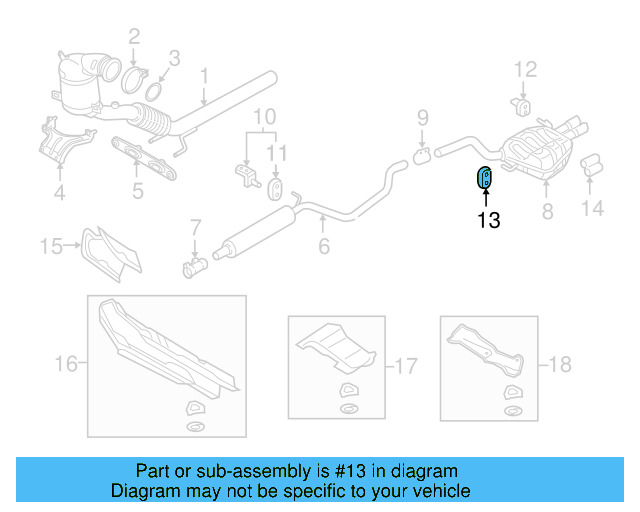 Muffler & Pipe Retainer Ring 1K0-253-147-E - View 61