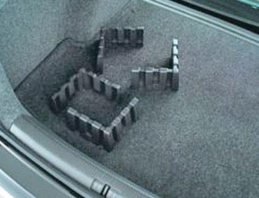 Heavy Duty Trunk Liner With Cargo Blocks 3C5-061-166-469 - View 8