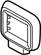 Distance Sensor Trim Plate 5G0-907-225-A-9B9 - View 9