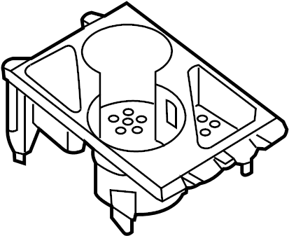 Cup Holder 3C0-862-531-D-R48 - View 2