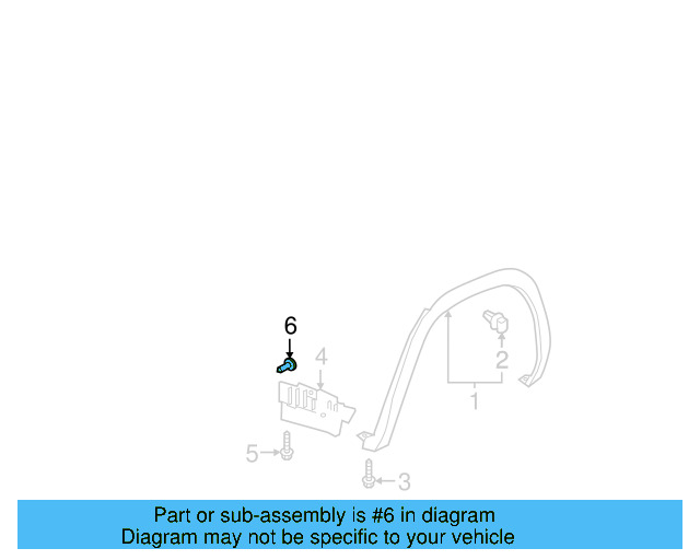 Fender Liner Nut WHT-004-694 - View 52