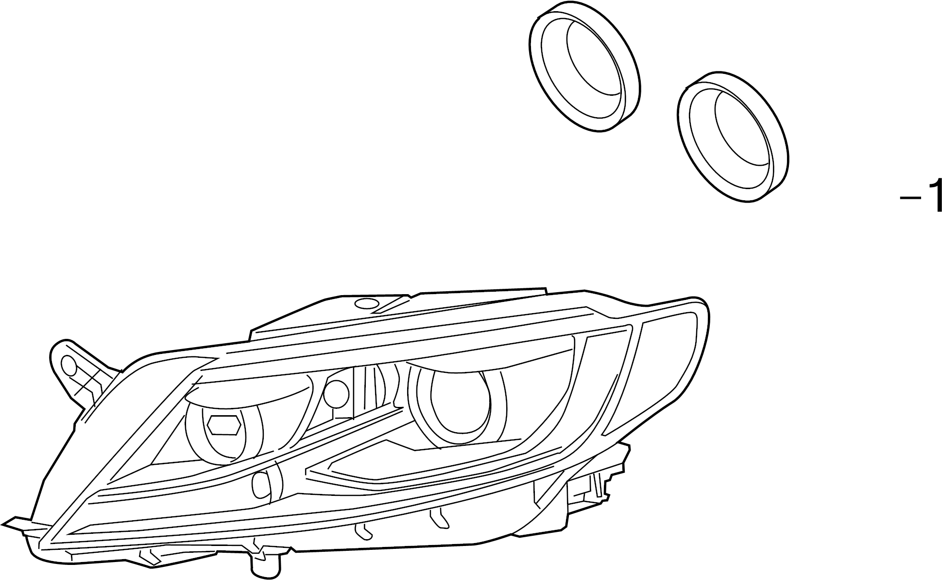 Rear Cap 1T0-941-607-D - View 4