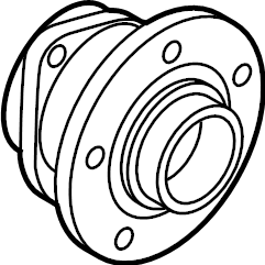 Rear Hub & Bearing 8V0-598-625-C - View 3