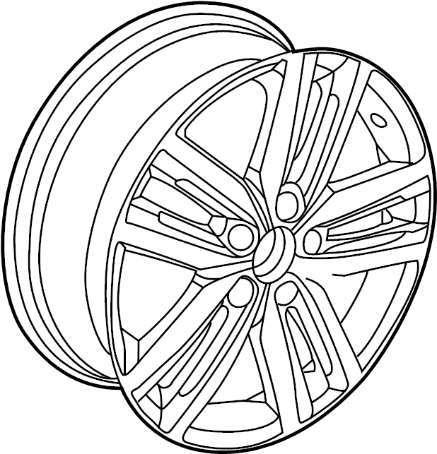 Wheel, Alloy 5C0-601-025-K-8Z8