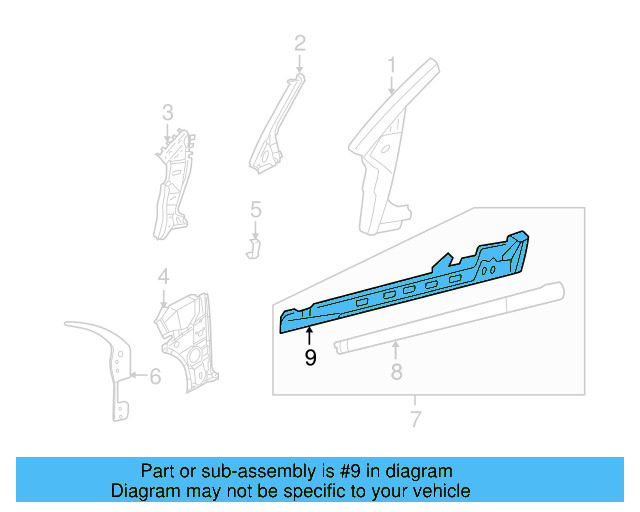 Rocker Panel Assembly 1Y0-809-378-C - View 12