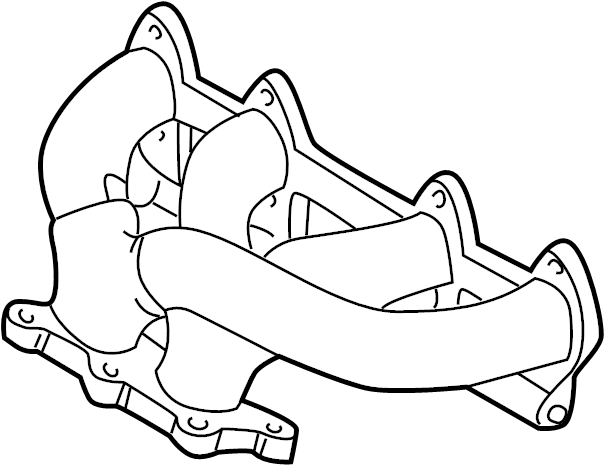 Exhaust Manifold 06A-253-031-BL - View 3