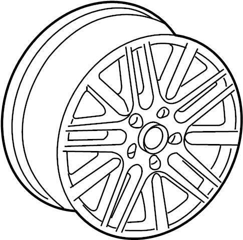 Wheel, Alloy 1K0-601-025-DE-8Z8