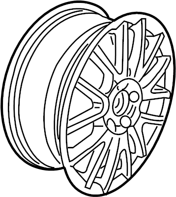 Wheel, Alloy 1K0-601-025-DE-8Z8 - View 2