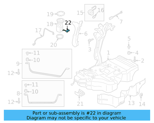 Fuel Sender Unit 3Q0-919-673-J - View 6